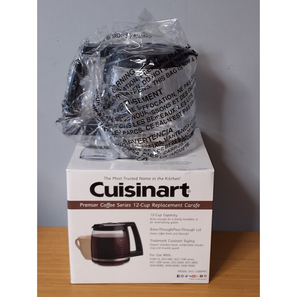Cuisinart 12 Cup Replacement Carafe. Model DCC-1200PRC. NEW!